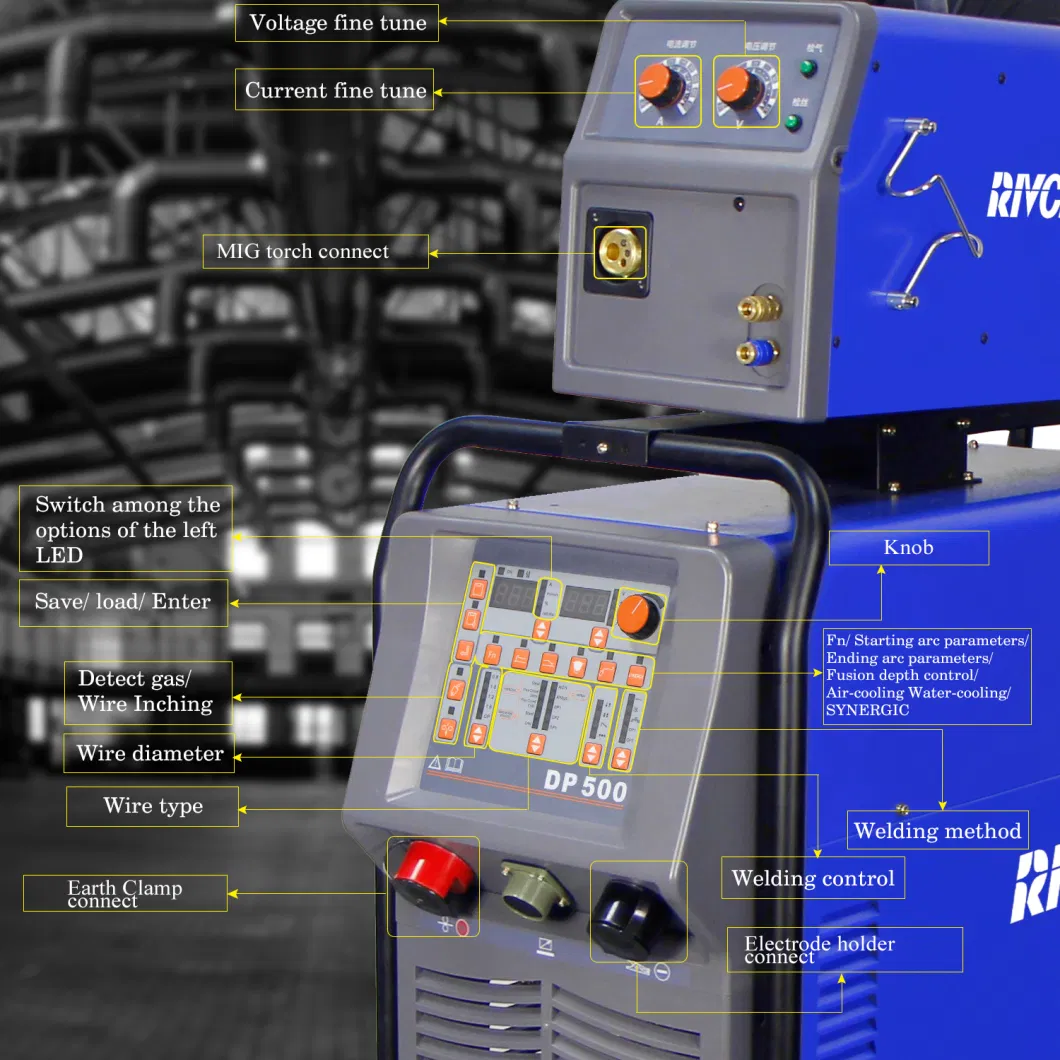 DC Double Pulse and Full Digital Control Welding Machine, Argon & CO2 Gas, Precise Aluminum Welding