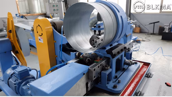 Macchina per la formatura di condotti a spirale per tubi d'aria HVAC diretti in fabbrica, precedente macchina per tubi tondi a spirale automatica